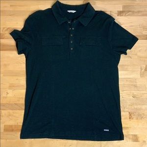 Calvin Klein Slim Fit Black Polo - M